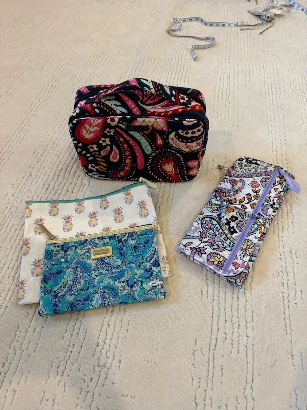 Vera Bradley & Lilly Pulitzer Travel Organizer Bundle – 4 Pieces